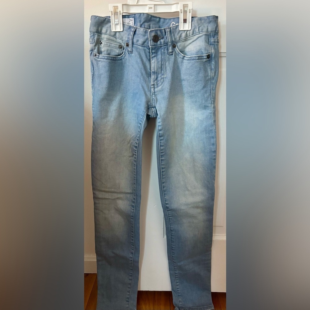 GAP 1969 Skinny Jeans Womens Size 24 Light Wash Stretch Denim Mid Rise